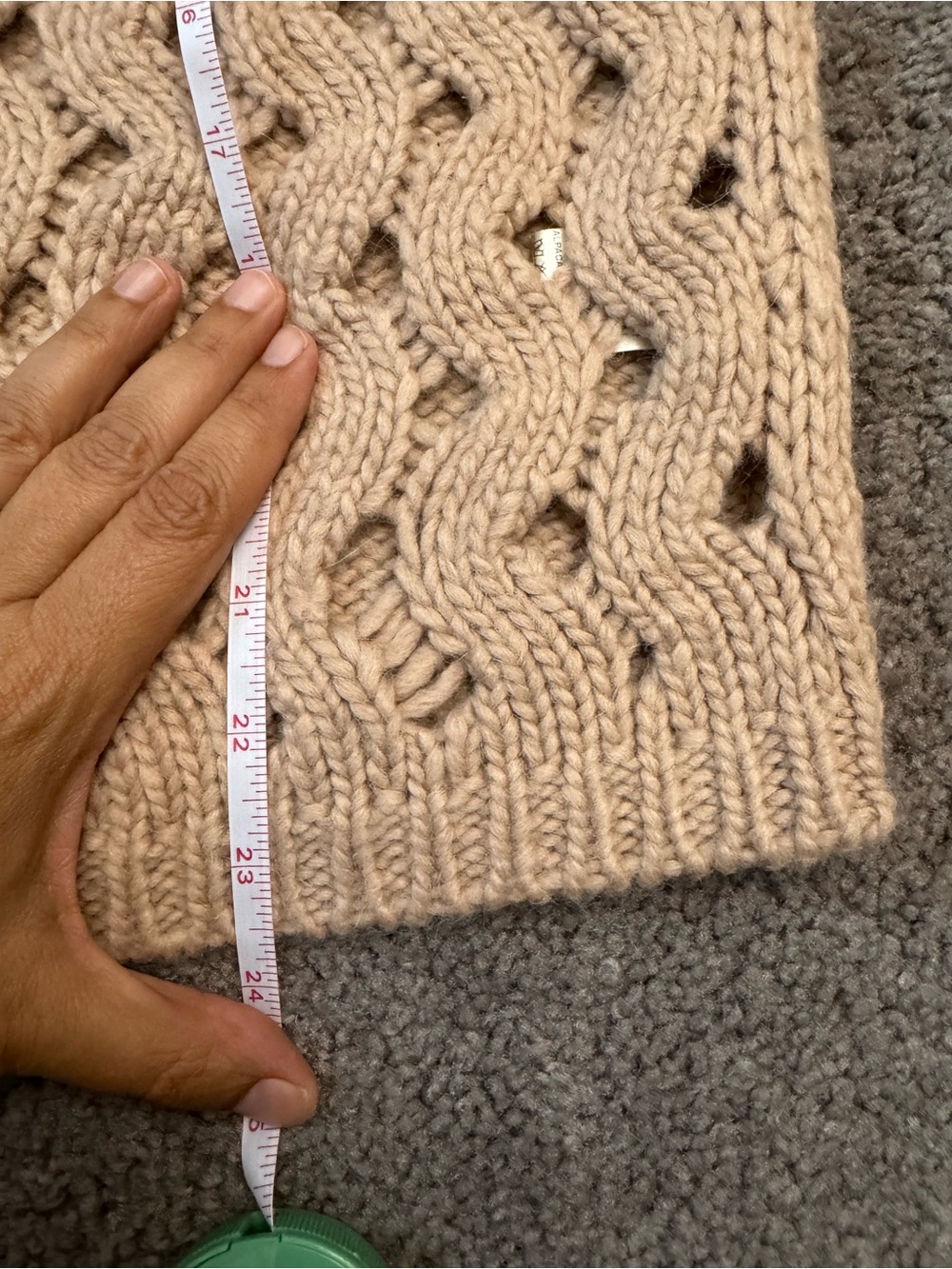 Attic and Barn Open-Knit Turtleneck Sweater Size L - Picture 5 of 8